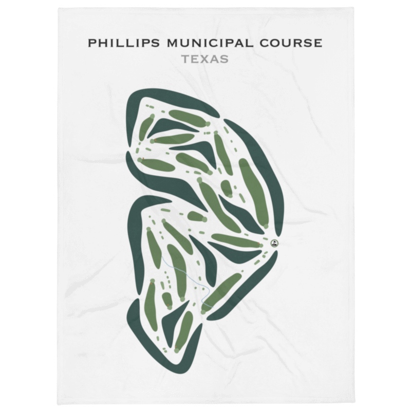 Phillips Municipal Course, Texas - Printed Golf Courses