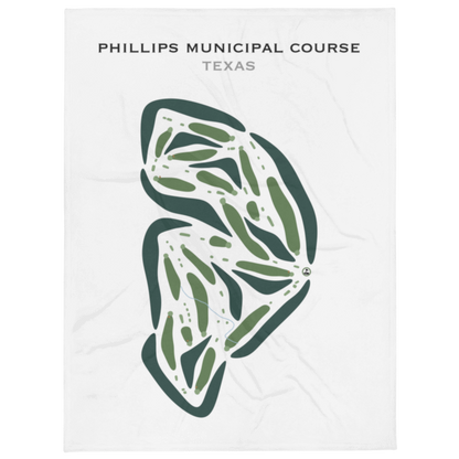 Phillips Municipal Course, Texas - Printed Golf Courses
