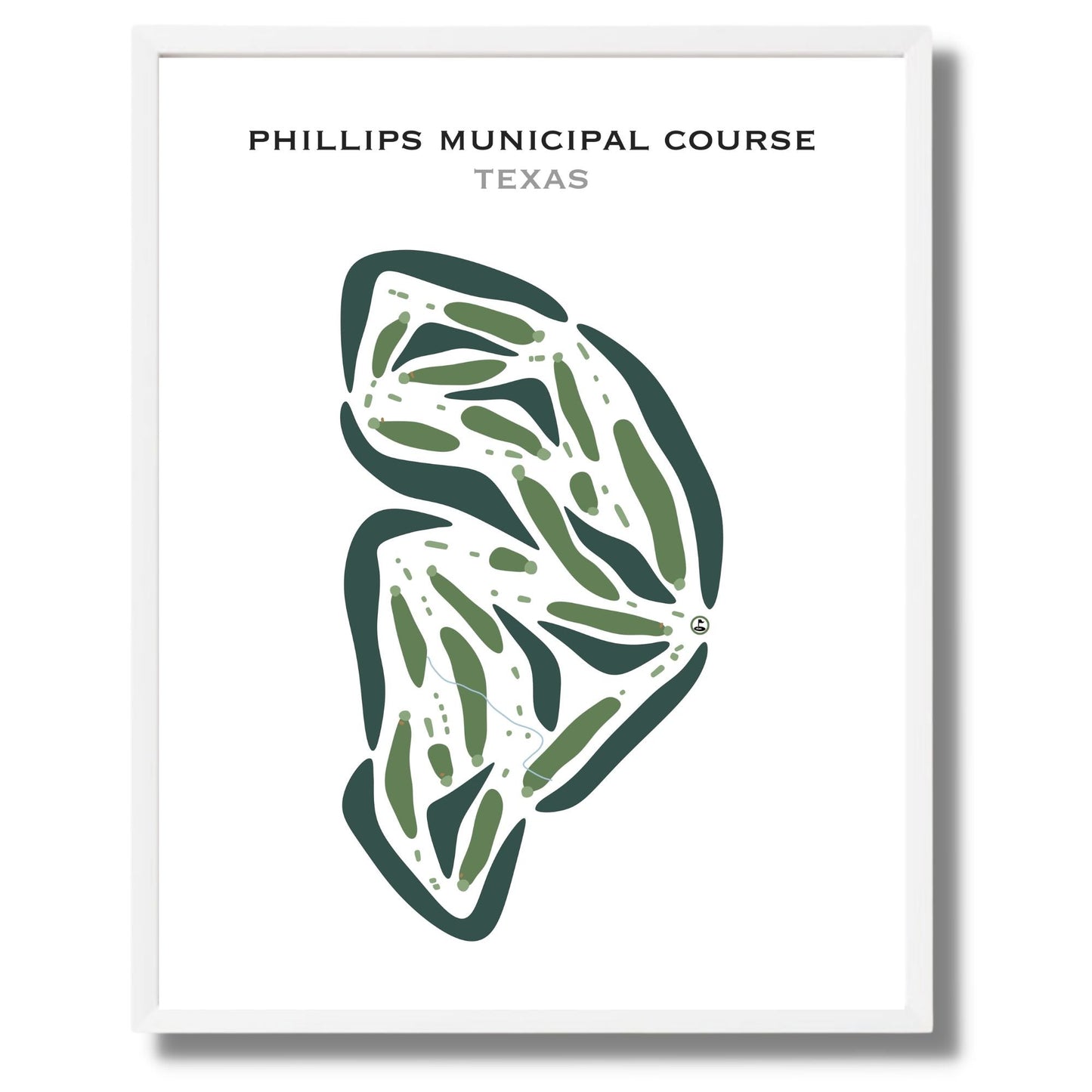 Phillips Municipal Course, Texas - Printed Golf Courses