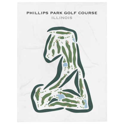 Phillips Park Golf Course, Illinois - Printed Golf Courses