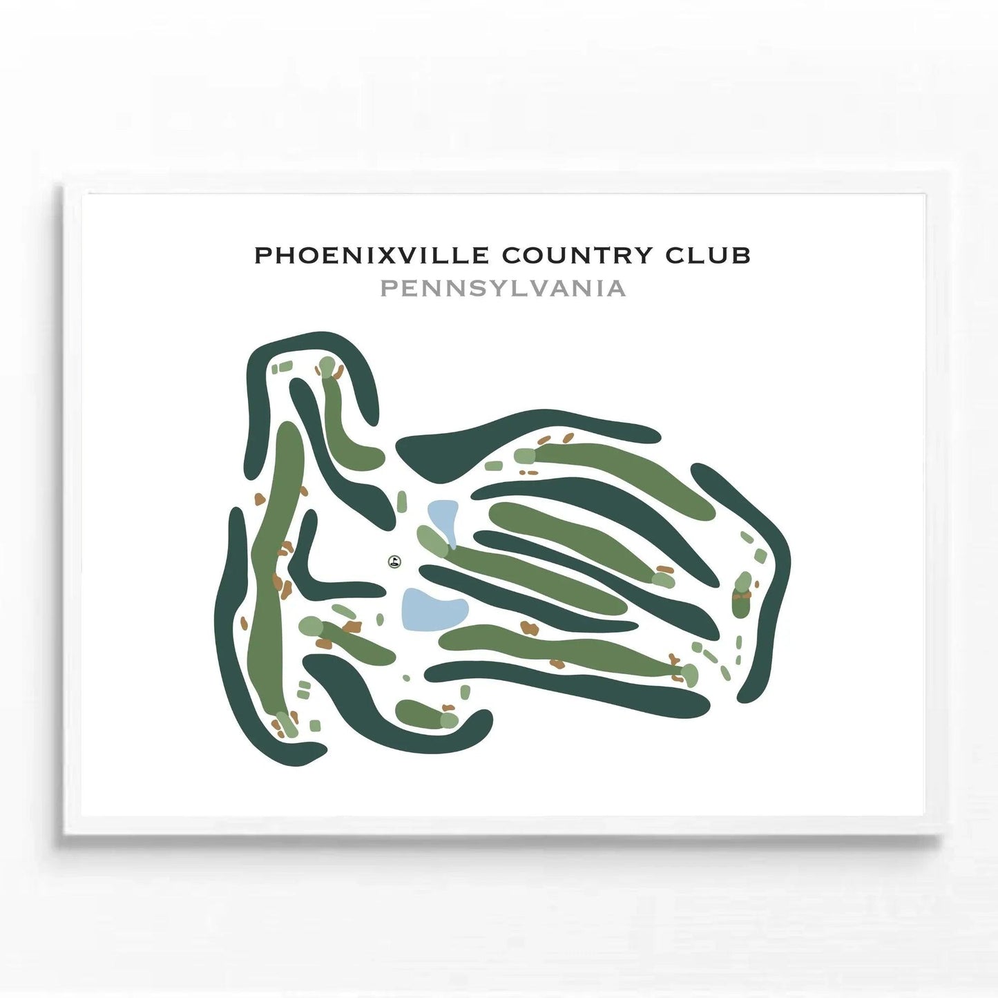 Phoenixville Country Club, Pennsylvania - Printed Golf Course