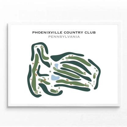 Phoenixville Country Club, Pennsylvania - Printed Golf Course