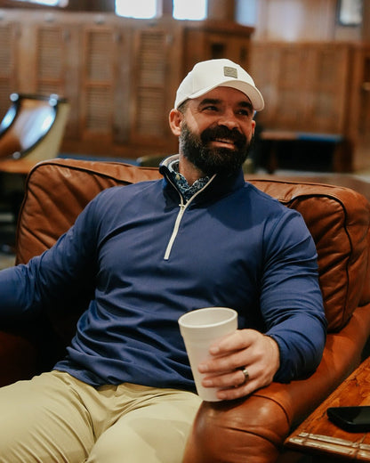 Navy Golf Quarter Zip