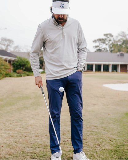 Smoke Gray Golf Quarter Zip