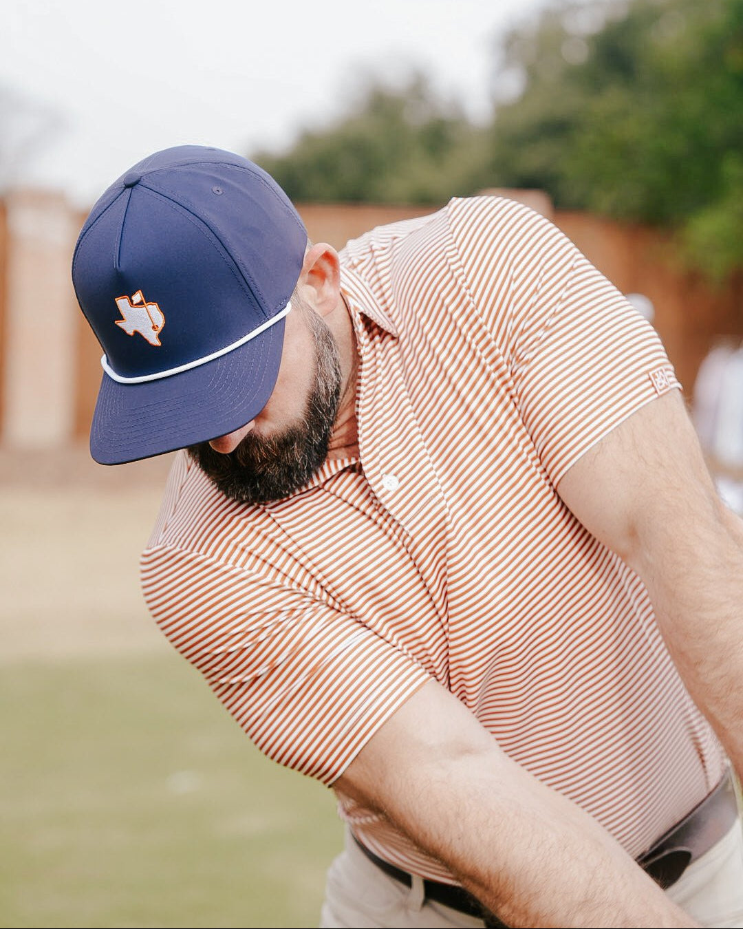 Burnt Orange Stripes