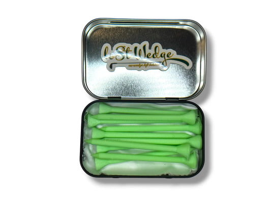 Limited Edition - 10PK Plastic Glow Tees w/ Limited Edition Collectible Tin
