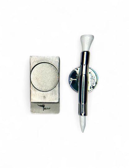 The Tee Clip® Hip Clip MINI™: USA Made | Magnetic Golf Tee Holder for Belt Or Waist | Holds The Tee Clip® MINI™ | Single Barrel for 1 Tees, Ball Marker, Putting Alignment Tool, Divot Fixer