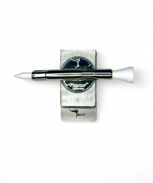 The Tee Clip® Hip Clip MINI™: USA Made | Magnetic Golf Tee Holder for Belt Or Waist | Holds The Tee Clip® MINI™ | Single Barrel for 1 Tees, Ball Marker, Putting Alignment Tool, Divot Fixer