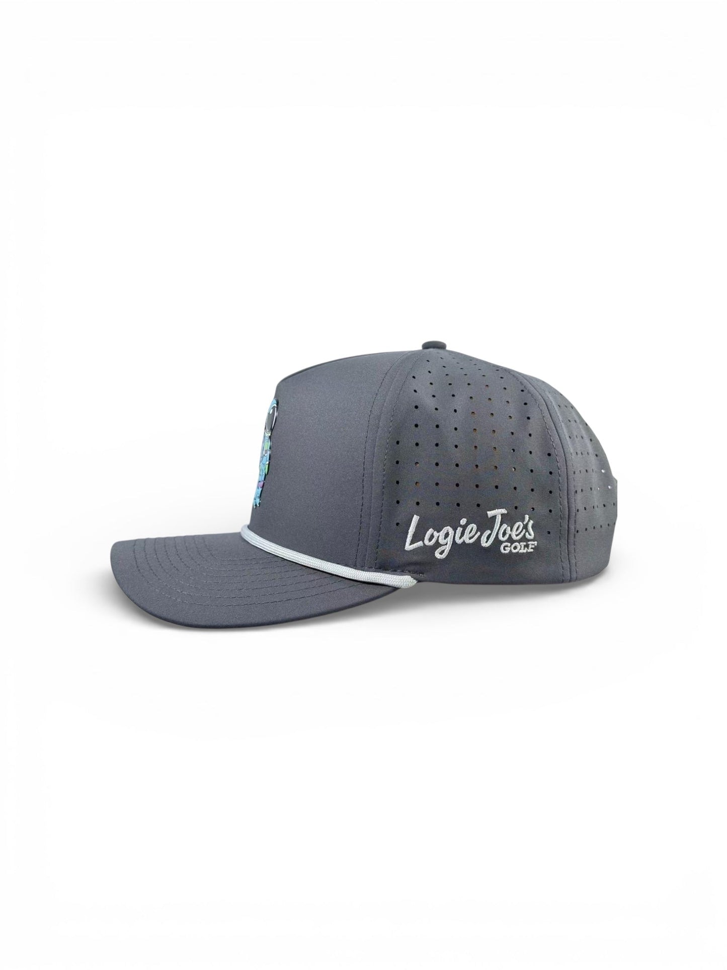 Youth Astronaut Walker Golf Hat | Snapback Cap | Built-in Magnetic Ball Marker Holder + Marker Included | Adjustable Gray | Kids