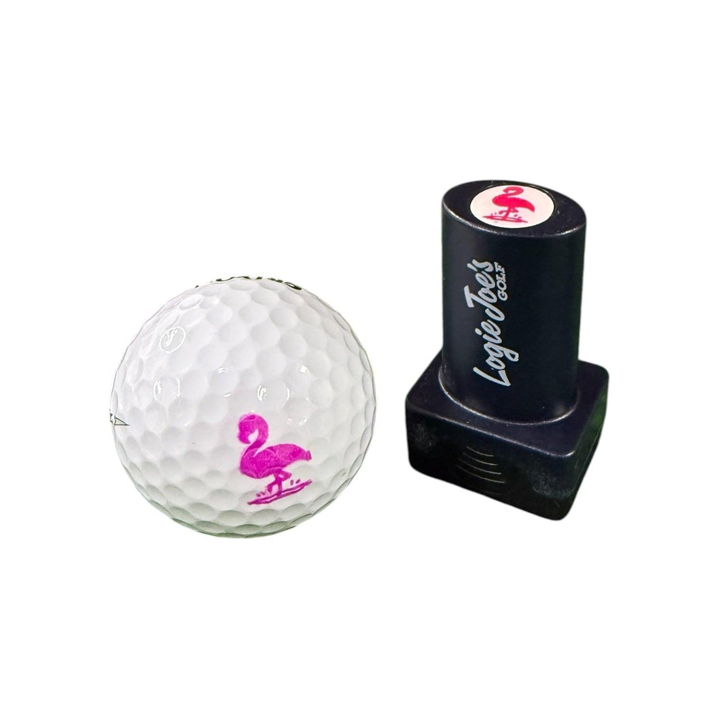 Golf Ball Stamp Set (3 Pack) | Flamingo, Pineapple & Dino Nugget Designs | Quick-Dry Ink Stamper | Easy Ball Identification | Fun Golf Gift