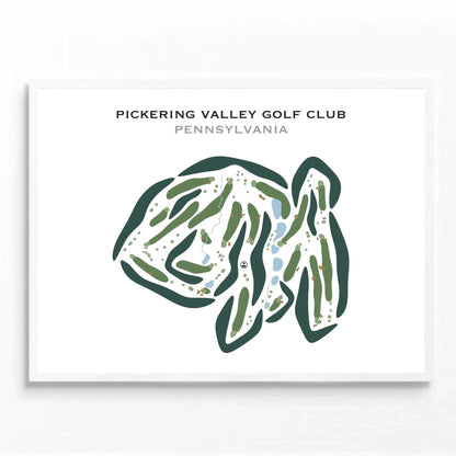 Pickering Valley Golf Club, Pennsylvania - Printed Golf Courses