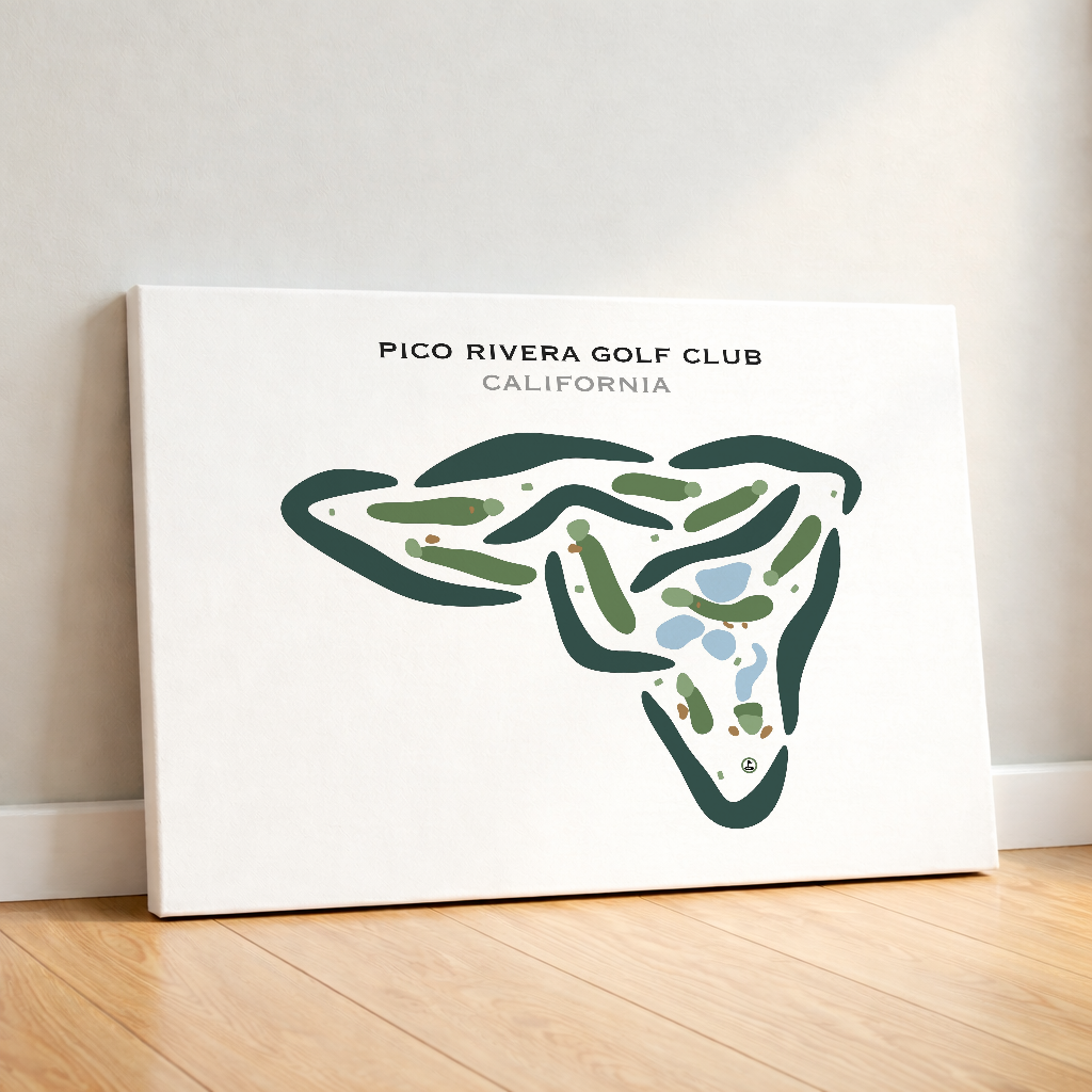 Pico Rivera Golf Club, California - Printed Golf Courses