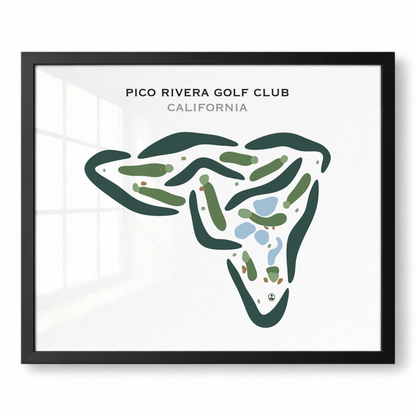 Pico Rivera Golf Club, California - Printed Golf Courses
