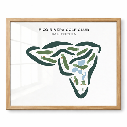 Pico Rivera Golf Club, California - Printed Golf Courses