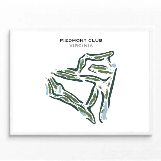 Piedmont Club, Virginia - Printed Golf Courses