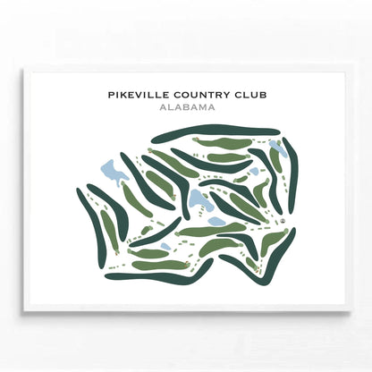 Pikeville Country Club, Alabama - Printed Golf Courses