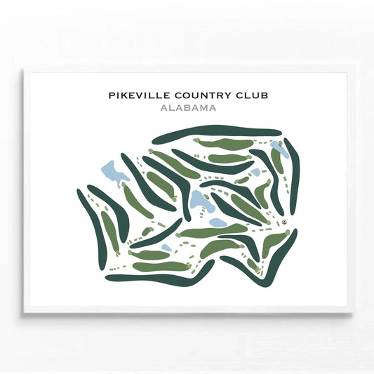 Pikeville Country Club, Alabama - Printed Golf Courses