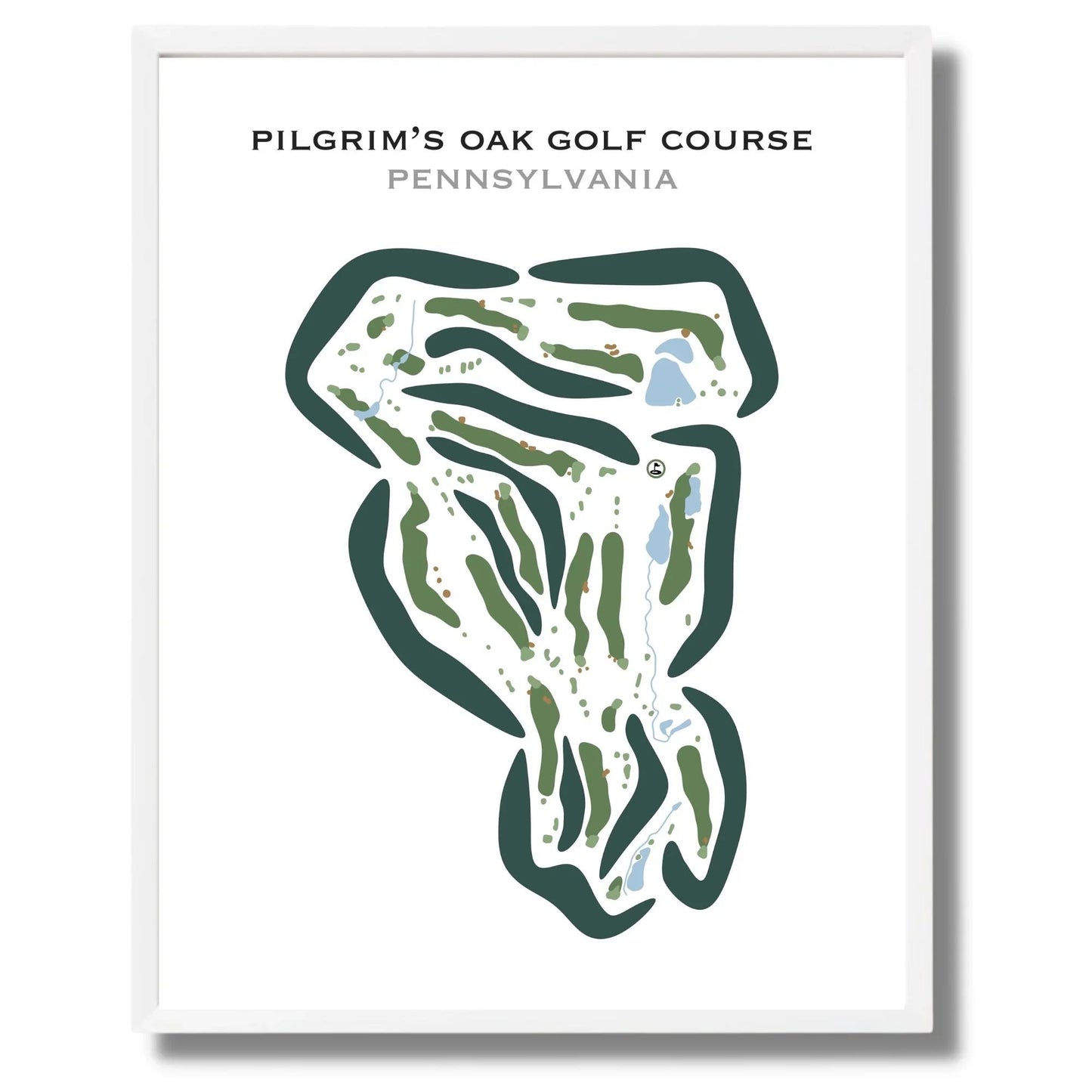 Pilgrim's Oak Golf Course, Pennsylvania - Printed Golf Courses