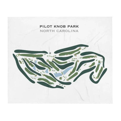 Pilot Knob Park, North Carolina - Printed Golf Course