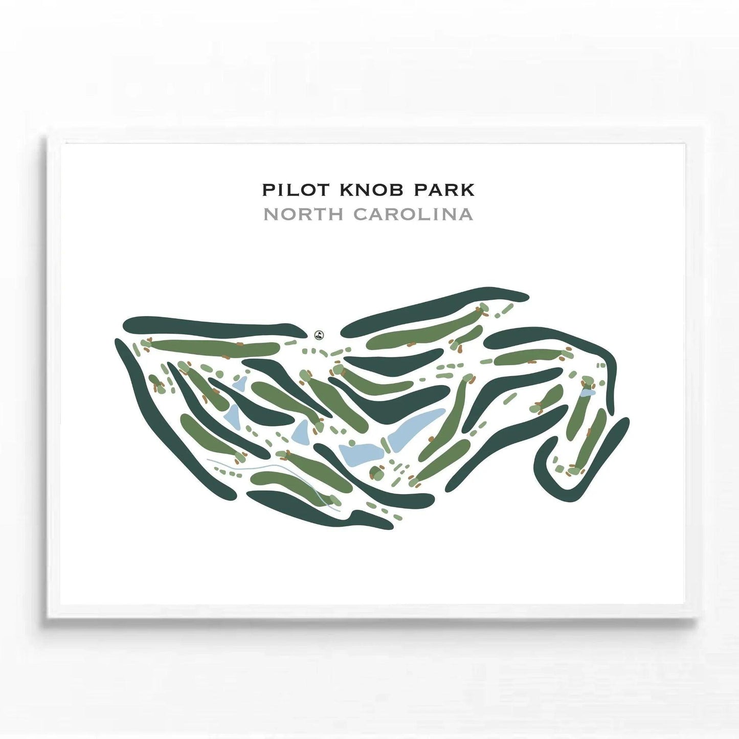 Pilot Knob Park, North Carolina - Printed Golf Course