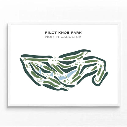 Pilot Knob Park, North Carolina - Printed Golf Course