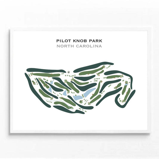 Pilot Knob Park, North Carolina - Printed Golf Course