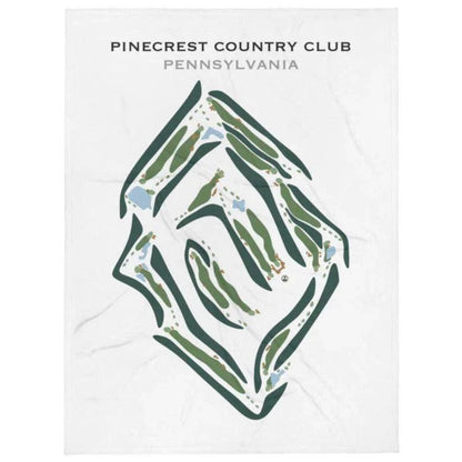 PineCrest Country Club, Pennsylvania - Printed Golf Courses