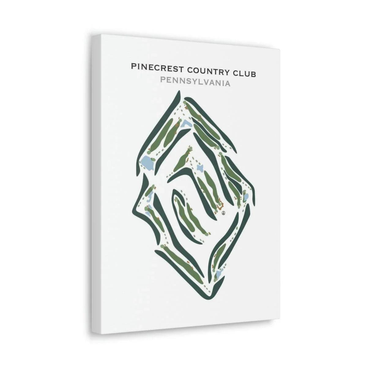 PineCrest Country Club, Pennsylvania - Printed Golf Courses