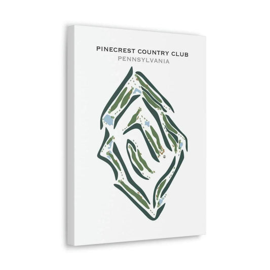 PineCrest Country Club, Pennsylvania - Printed Golf Courses