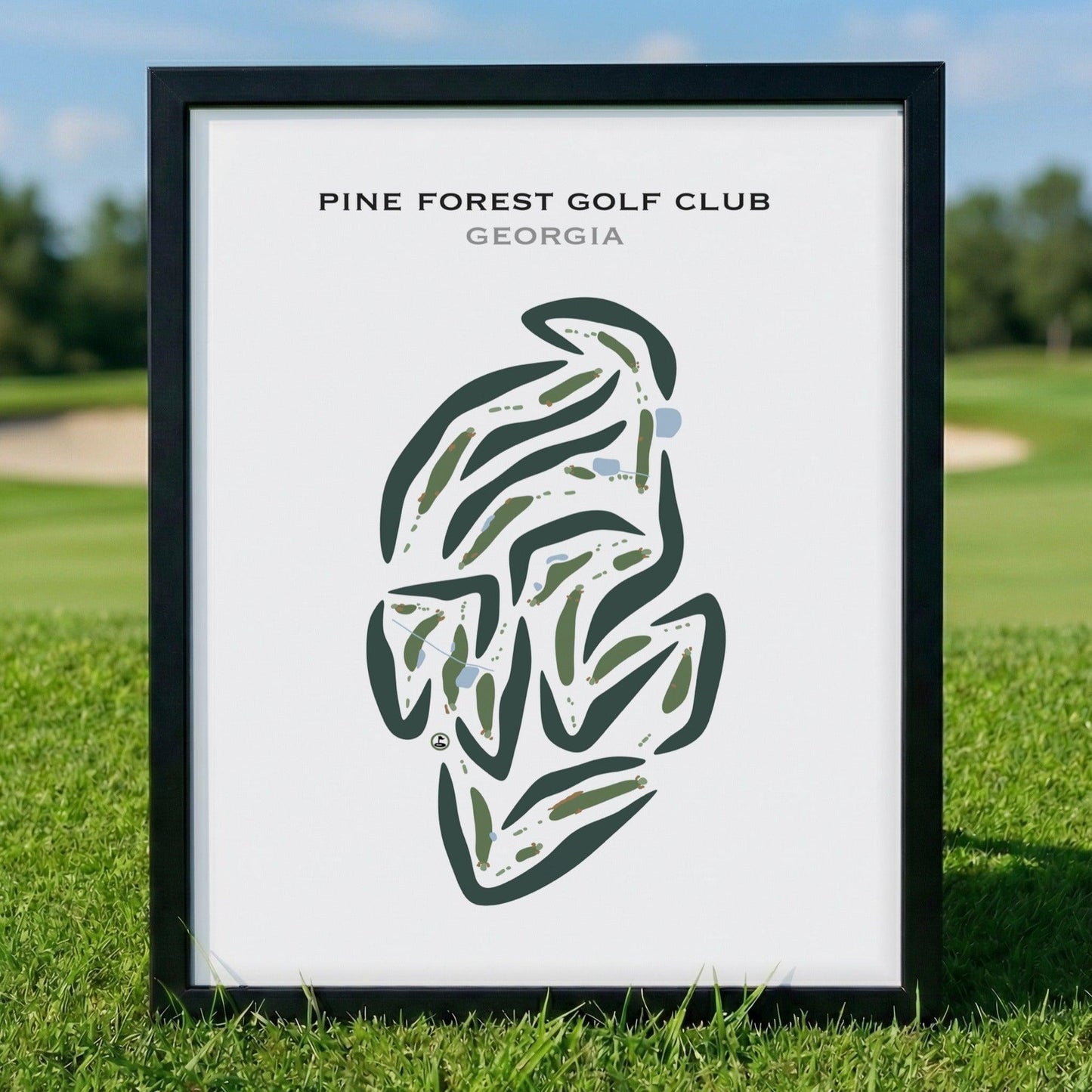 Pinetree Country Club, Georgia - Printed Golf Course