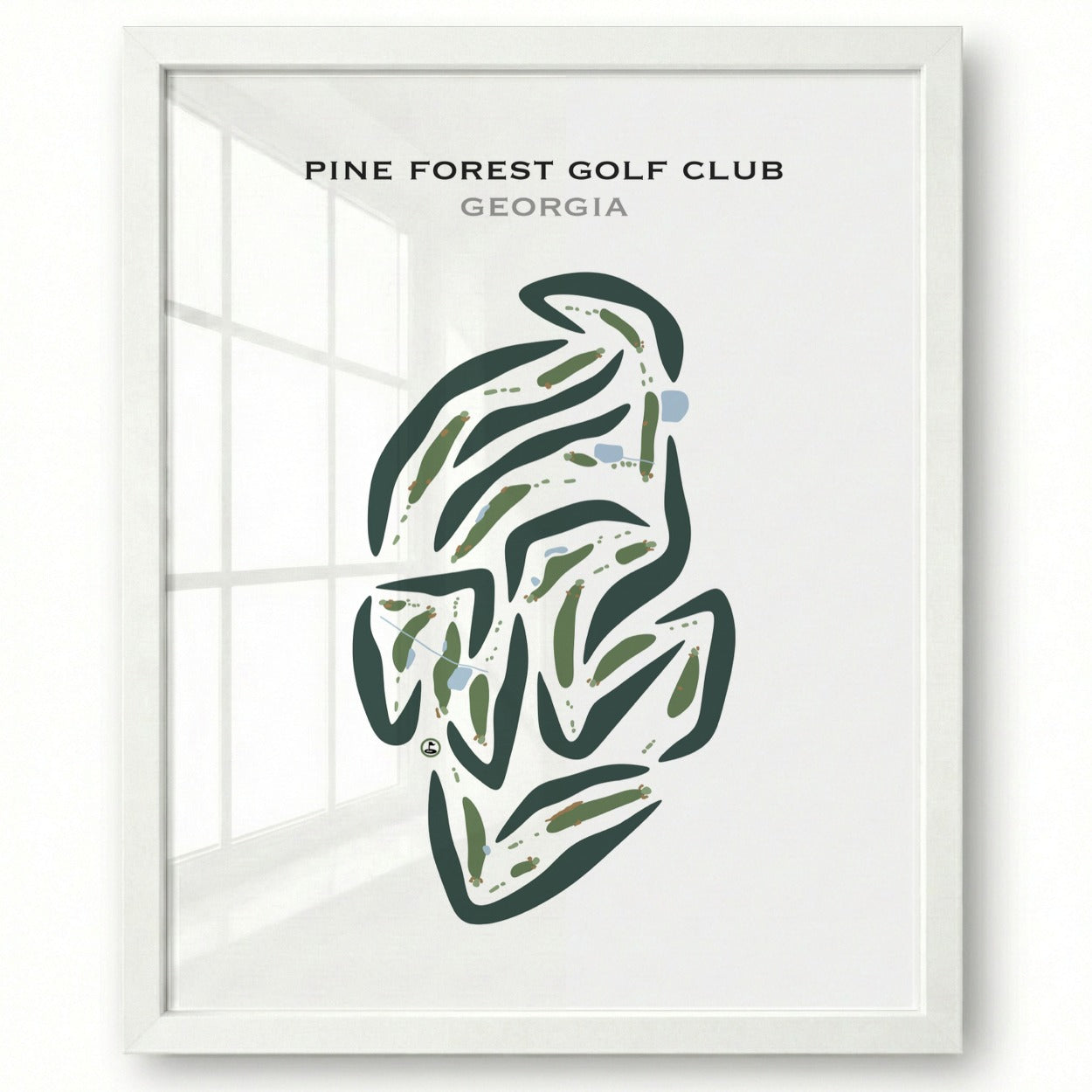 Pinetree Country Club, Georgia - Printed Golf Course