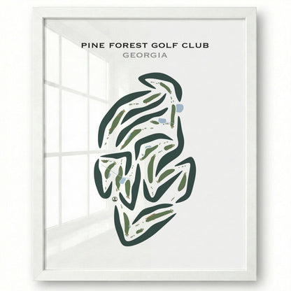 Pinetree Country Club, Georgia - Printed Golf Course