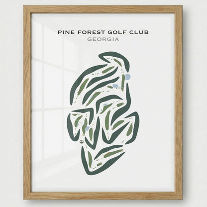 Pinetree Country Club, Georgia - Printed Golf Course