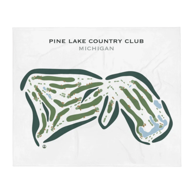 Pine Lake Country Club, Michigan - Printed Golf Course