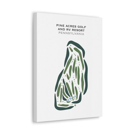 Pine Acres Golf & RV Resort, Pennsylvania - Printed Golf Courses