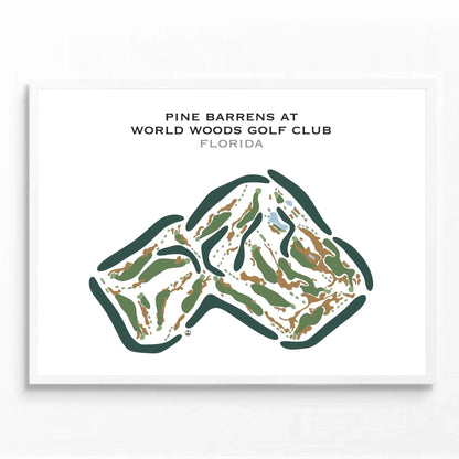 Pine Barrens at World Woods Golf Club, Florida - Printed Golf Courses