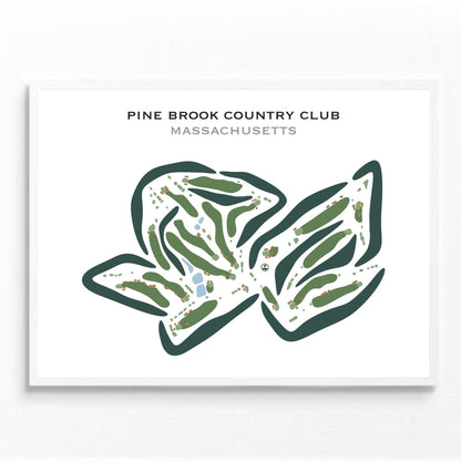 Pine Brook Country Club, Massachusetts - Printed Golf Courses