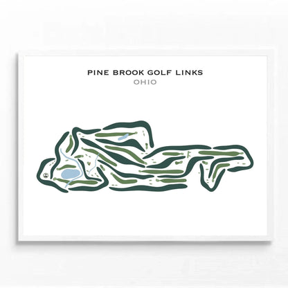 Pine Brook Golf Links, Ohio - Printed Golf Courses