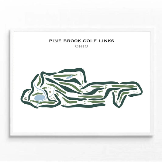 Pine Brook Golf Links, Ohio - Printed Golf Courses
