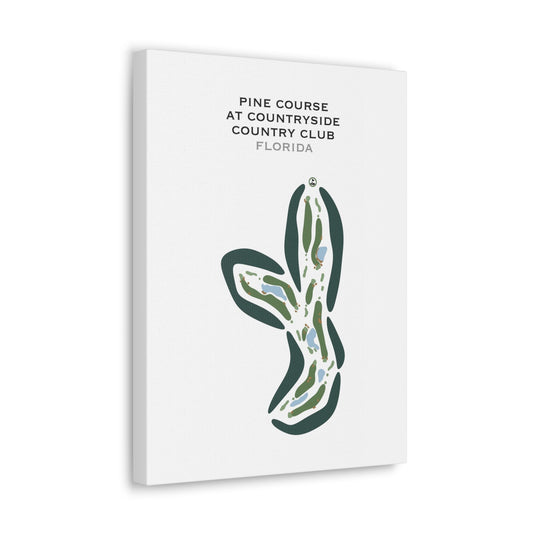 Pine Course at Countryside Country Club, Florida - Printed Golf Courses