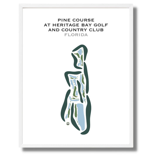 Pine Course at Heritage Bay Golf and Country Club, Florida - Printed Golf Courses