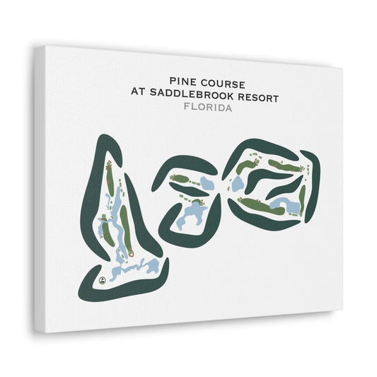Pine Course at Saddlebrook Resort, Florida  - Printed Golf Courses