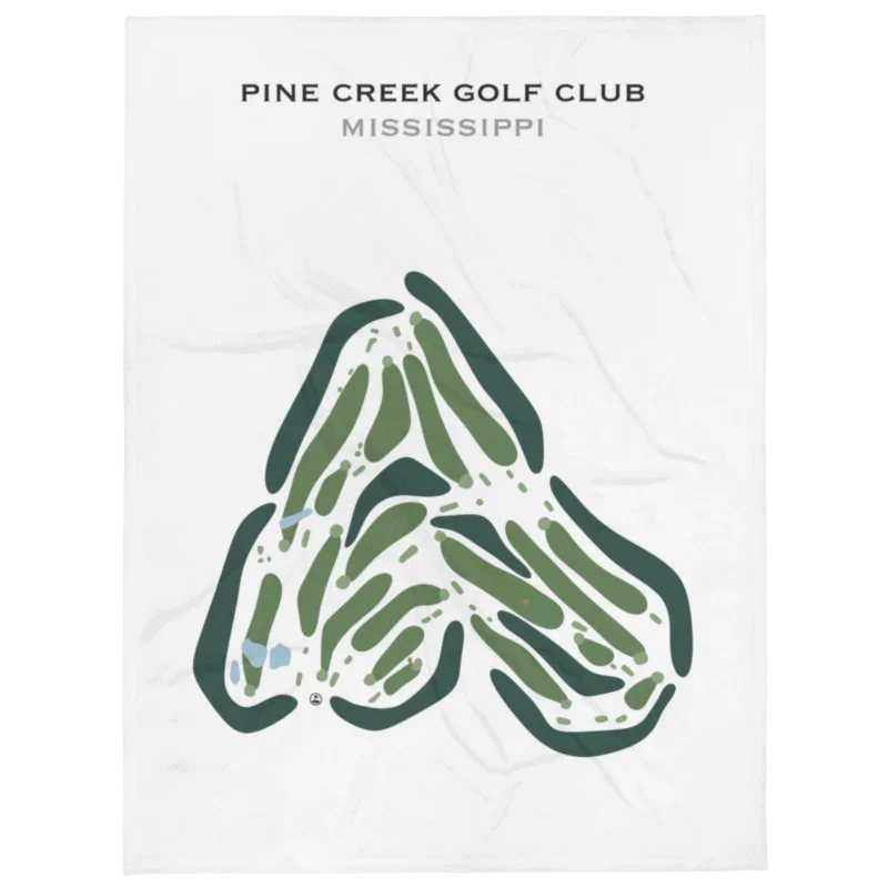 Pine Creek Golf Club, Mississippi - Printed Golf Courses