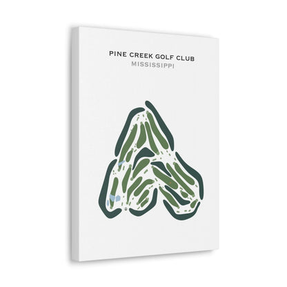 Pine Creek Golf Club, Mississippi - Printed Golf Courses