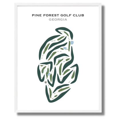 Pine Forest Golf Club, Georgia - Printed Golf Courses