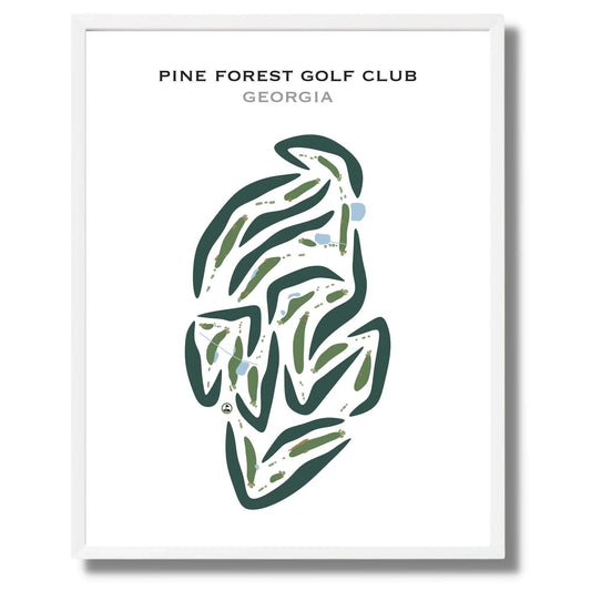 Pine Forest Golf Club, Georgia - Printed Golf Courses