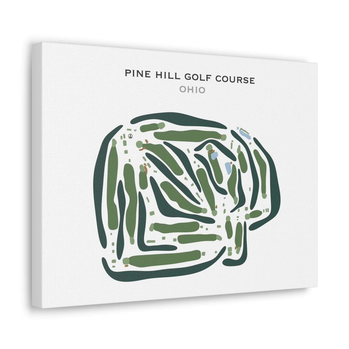 Pine Hill Golf Course, Ohio - Printed Golf Courses