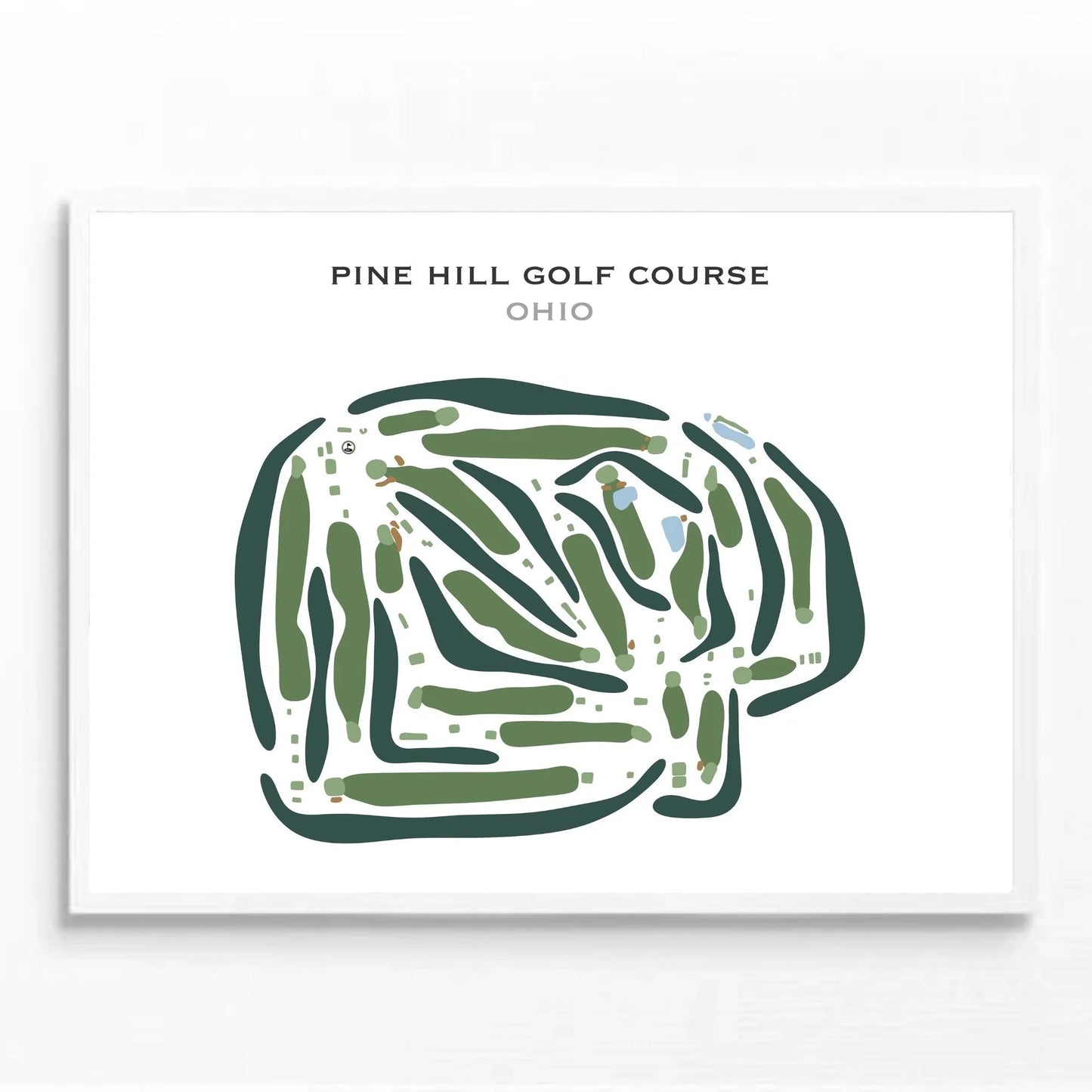 Pine Hill Golf Course, Ohio - Printed Golf Courses