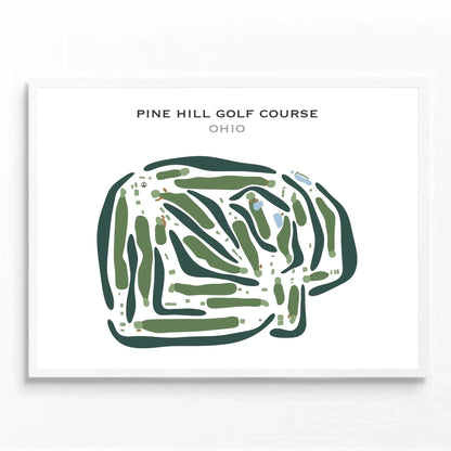 Pine Hill Golf Course, Ohio - Printed Golf Courses