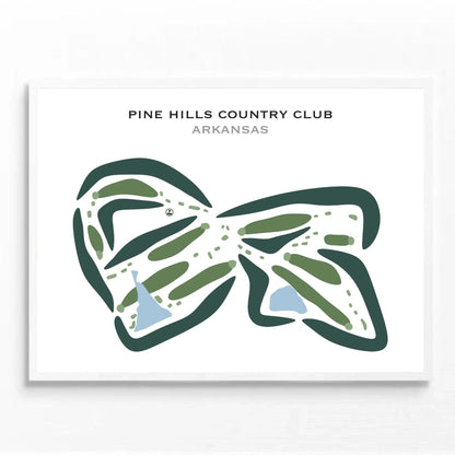 Pine Hills Country Club, Arkansas - Printed Golf Courses